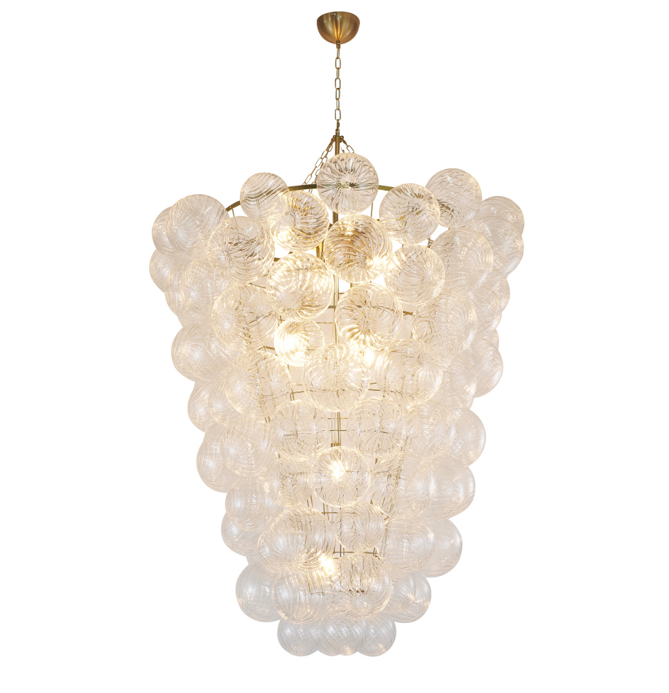 Brass Frame Chandelier